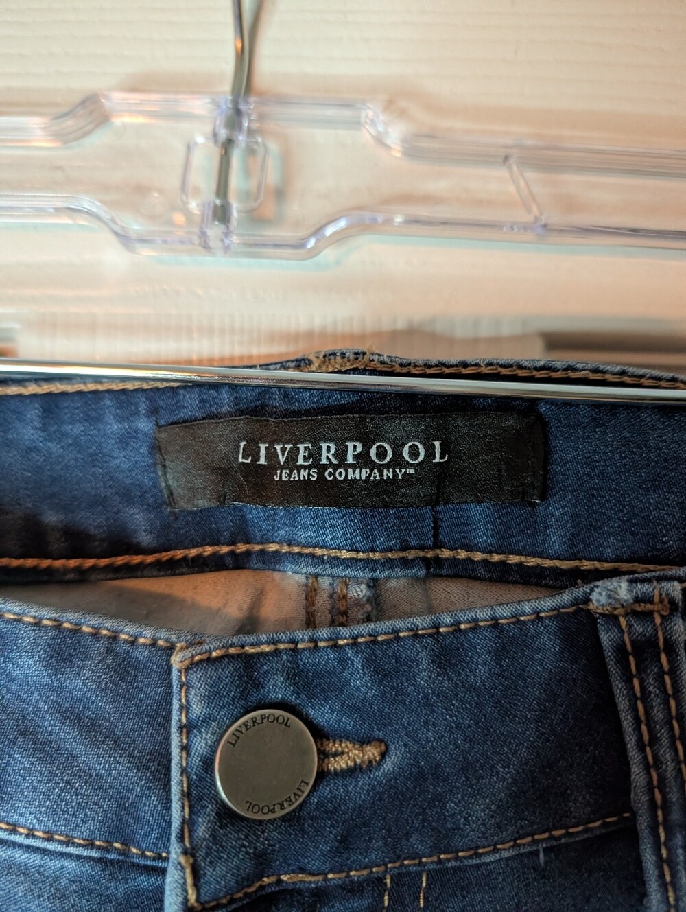 Liverpool Jeans Company Lucy Bootcut Jeans Womens 6 Stretch Dark Wash 33 Inseam - Picture 4 of 7